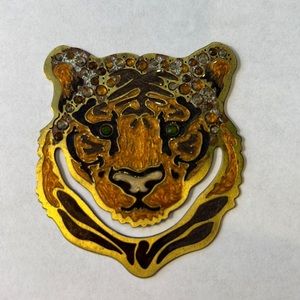 Jay Strongwater Tiger Bookmark Swarovski